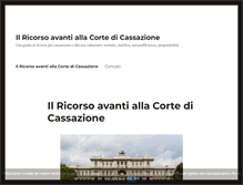 Tablet Screenshot of cortedicassazione.com